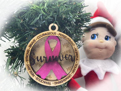 Cancer SURVIVOR Ornament