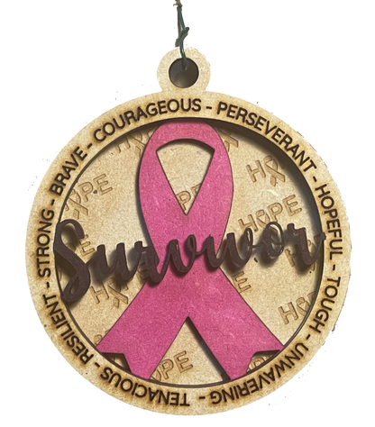 Cancer SURVIVOR Ornament