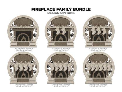 Fireplace Ornaments - Personalization Available