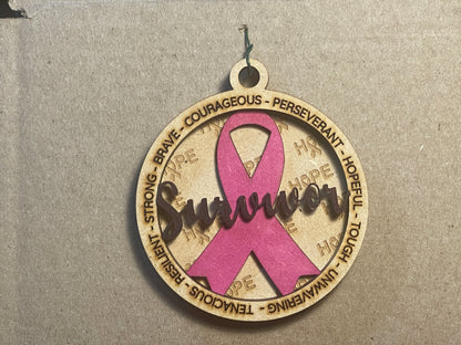 Cancer SURVIVOR Ornament