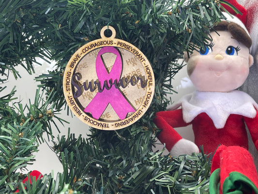 Cancer SURVIVOR Ornament