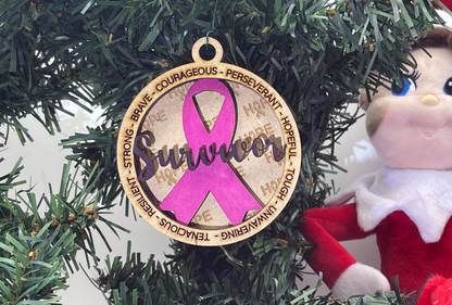 Cancer SURVIVOR Ornament